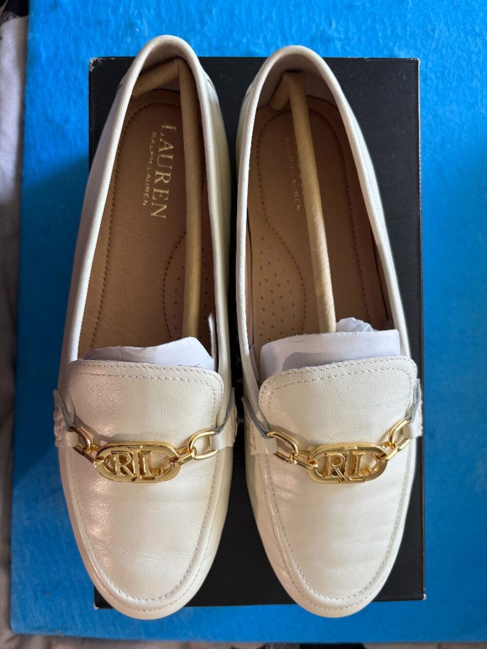 Ralph Lauren Averi Nappa Leather Loafer, Women's 7